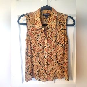 Ann Taylor Silk Sleeveless Shirt